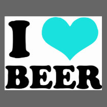 I Love Beer postcards