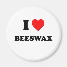 I Love Beeswax Fridge Magnet
