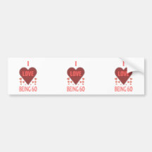 I Love Being 60 Bumper Stickers