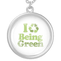 I LOVE BEING GREEN Faded.png Pendants