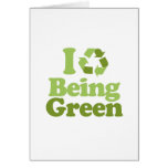 I Love Being Green T-shirt / Earth Day T-shirt Cards