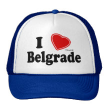 I Love Belgrade Trucker Hat