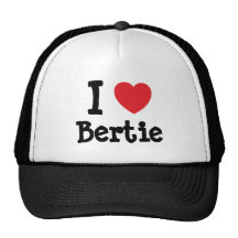I love Bertie heart T-Shirt Mesh Hat