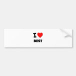 I Love Best Bumper Sticker