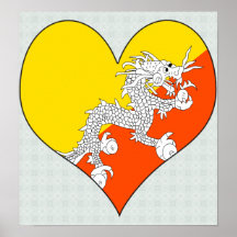 I Love Bhutan Print