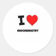 I Love Biochemistry Sticker