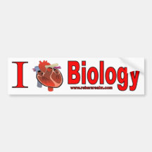 I Love Biology Bumper Stickers