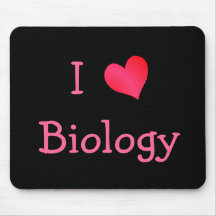 I Love Biology Mouse Pads