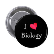 I Love Biology Pinback Button