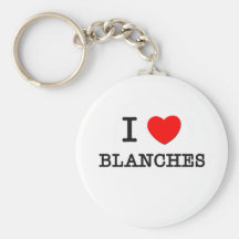 I Love Blanches Keychain