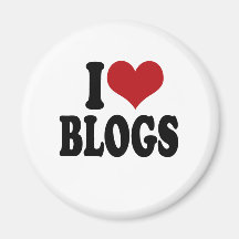 I Love blogs Fridge Magnet