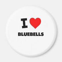 I Love Bluebells Fridge Magnets