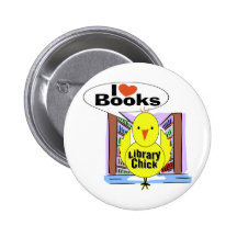 I Love Books Pin