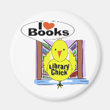 I Love Books Refrigerator Magnets