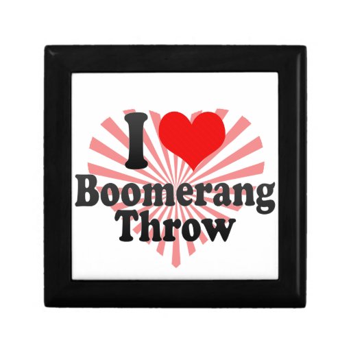 I love Boomerang Throw Gift Box