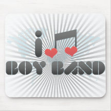 I Love Boy Band Mousepad