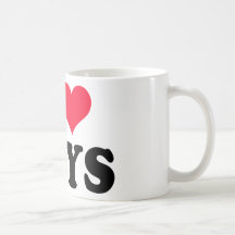 I love boys coffee mugs