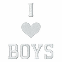 "I LOVE BOYS" SHIRT - Customised EMBROIDERY Polo Shirt
