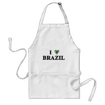 I Love Brazil Apron
