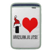 I Love Brazilian Jiu-Jitsu Design MacBook Air Sleeves