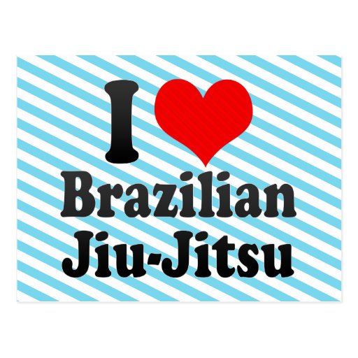 I love Brazilian Jiu-Jitsu Postcards