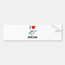I Love Bream Bumper Sticker