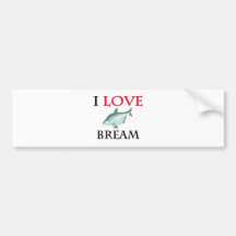I Love Bream Bumper Sticker