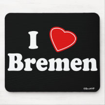 I Love Bremen Mouse Mat