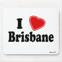I Love Brisbane Mousepad