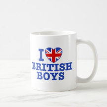 I Love British Boys Coffee Mug