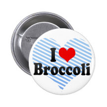 I Love Broccoli Pins