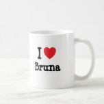 I love Bruna heart T-Shirt Mug