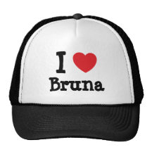 I love Bruna heart T-Shirt Trucker Hat
