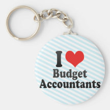I Love Budget Accountants Key Chain