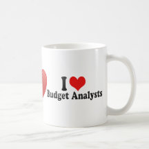 I Love Budget Analysts Coffee Mug