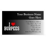 I Love Burpees, Fitness Business Cards