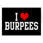 I Love Burpees, Fitness Cards