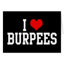I Love Burpees, Fitness Cards
