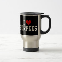 I Love Burpees, Fitness Coffee Mugs