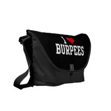 I Love Burpees, Fitness Courier Bags
