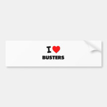 I Love Busters Bumper Stickers