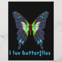 I love butterflies flyer design
