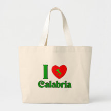 I Love Calabria Italy Bag
