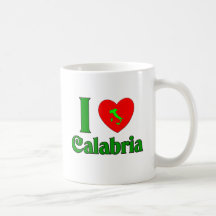 I Love Calabria Italy Mug