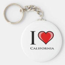 I Love California Key Chain
