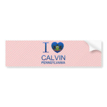 Calvin Bumper Sticker