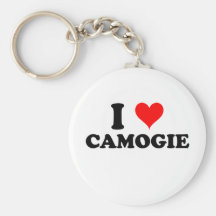 I Love Camogie Key Chains