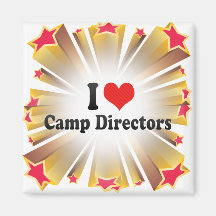I Love Camp Directors Refrigerator Magnets