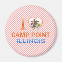 I Love Camp Point, IL Fridge Magnets