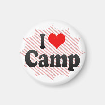 I love Camp Refrigerator Magnets